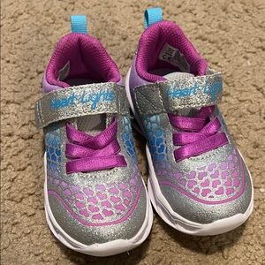 Skechers Kids Sneakers - Silver and Purple